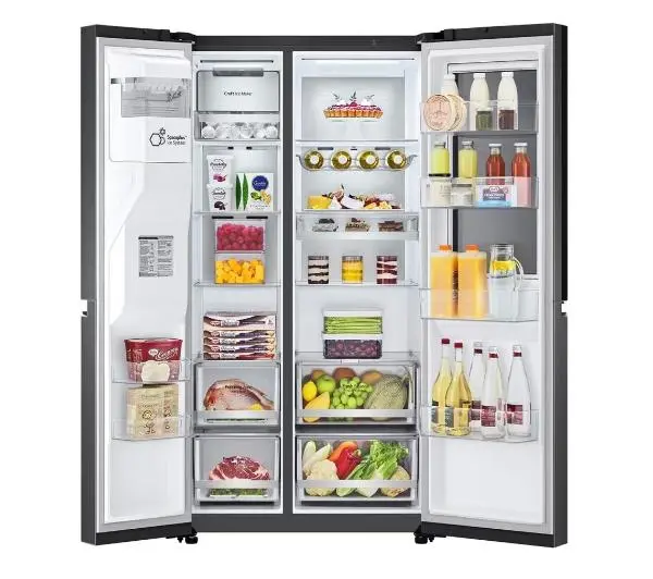 LG InstaView GSXV90MCDE Funkcje AI Pełny No Frost 179cm Dystrybutor wody Zdalne sterowanie Ciemny grafit mat - DRUGI -30%, ALBO 5-TY ZA 1ZŁ - Kup na Raty - RRSO 0%