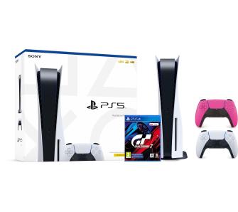 konsola PlayStation 5 Sony PlayStation 5 + Gran Turismo 7 + dodatkowy pad (różowy)