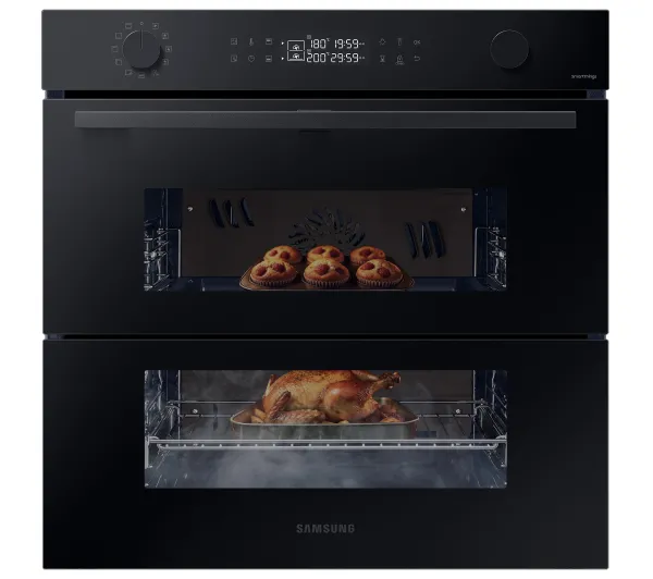 Piekarniki do zabudowy - Samsung NV7B4545VAK Dual Cook Flex Termoobieg Zdalne sterowanie Czarny