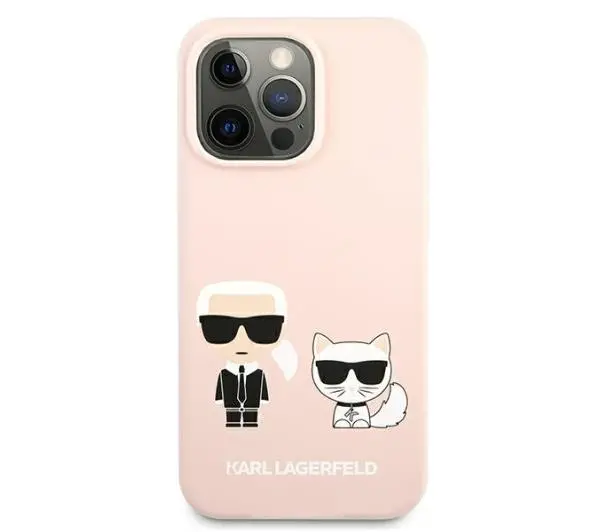 Karl Lagerfeld Silicone Karl & Choupette KLHCP13LSSKCI do iPhone 13 Pro/13