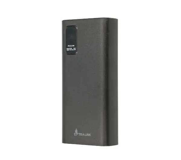 Extralink EPB-068B 20000mAh Fast Charging USB-C 22,5W Czarny