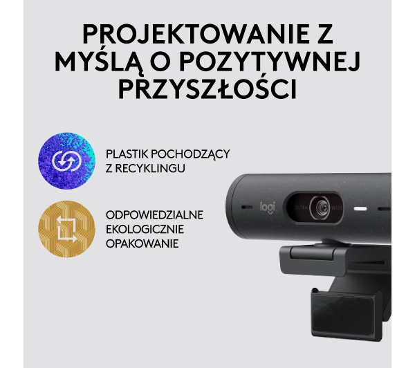Logitech Brio 500  Grafitowy - Kup na Raty - RRSO 0%