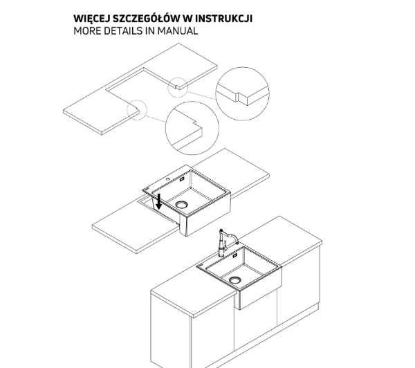 Deante Eridan ZQE_N10K Granitowy Nero - DRUGI -30%, ALBO 5-TY ZA 1ZŁ - Kup na Raty - RRSO 0%