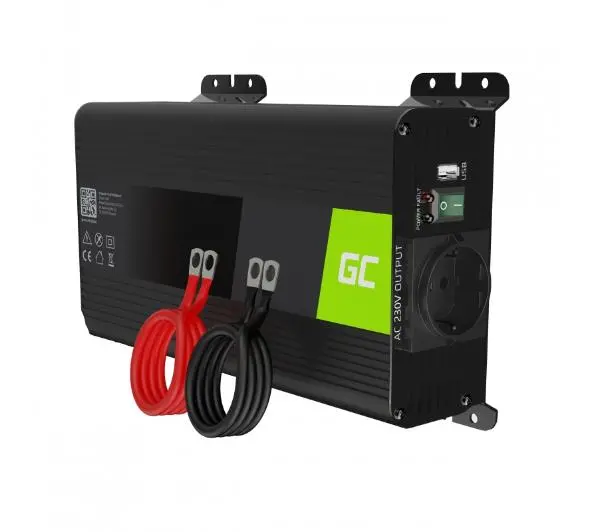 Green Cell PRO INVGC16 12V na 230V 500W/1000W Czysta sinusoida