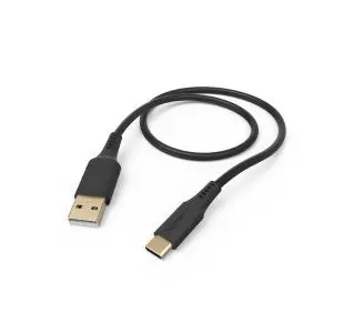 Hama Flexible USB-A do USB-C Czarny
