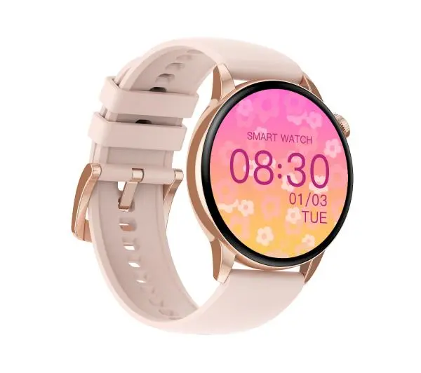 Maxcom FW58 Vanad Pro 46mm Złoty + Kamień Gua Sha - ⚡ BESTSELLERY ⚡ - Kup na Raty - RRSO 0%