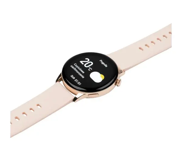 Maxcom FW58 Vanad Pro 46mm Złoty + Kamień Gua Sha - ⚡ BESTSELLERY ⚡ - Kup na Raty - RRSO 0%