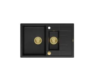 Quadron HB8224U7-G1 P2O Morgan 156 Granitowy Czarny mat/Złoty - DRUGI -30%, ALBO 5-TY ZA 1ZŁ - Kup na Raty - RRSO 0%