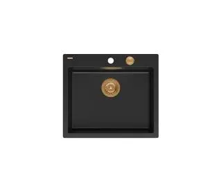 Quadron HB8304U7-C1 P2O Morgan 110 Granitowy Czarny mat/Miedziany - DRUGI -30%, ALBO 5-TY ZA 1ZŁ - Kup na Raty - RRSO 0%