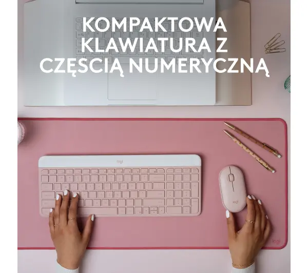 Logitech MK470  Różowy