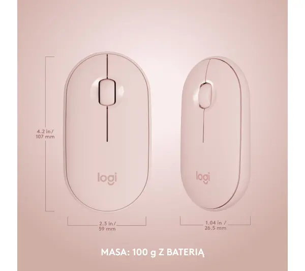 Logitech MK470  Różowy