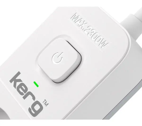 Kerg M02375 3 gniazda 1,5m Biały