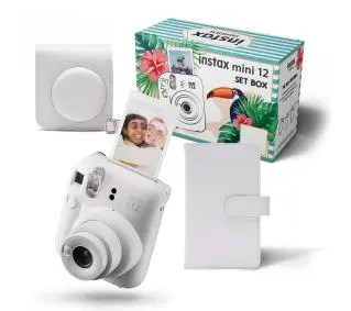 Fujifilm Instax Mini 12 Biały + etui + album - Kup na Raty - RRSO 0%