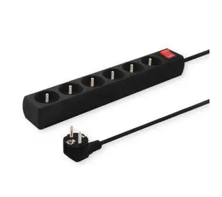 Savio LZ-04 6 gniazd 5m Czarny