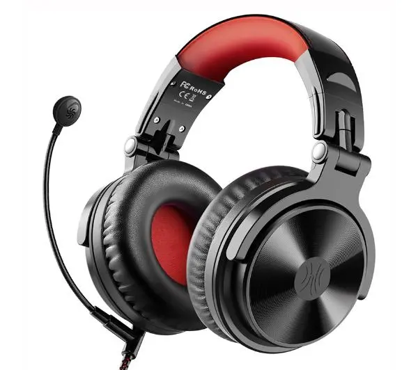 Oneodio Pro M Nauszne Bluetooth 5.2 Czarno-czerwony
