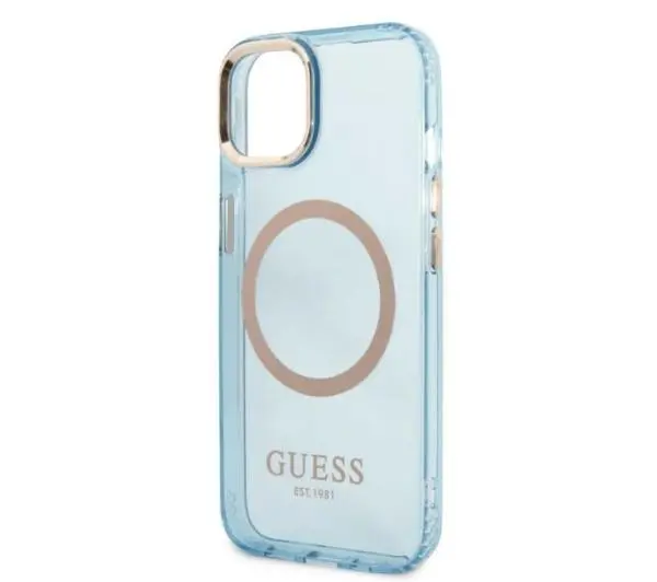 Guess Gold Outline Translucent MagSafe GUHMP13MHTCMB do iPhone 13