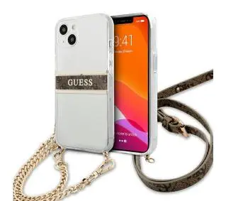 Guess 4G Brown Strap Gold Chain GUHCP13SKC4GBGO do iPhone 13 mini