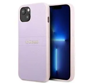 Guess Saffiano Hot Stamp & Metal Logo GUHCP13SPSASBPU do iPhone 13 mini