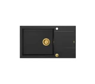 Quadron HCQE58650U7_PVDG1 P2O Evan 136 XL Granitowy Czarny mat/Złoty - DRUGI -30%, ALBO 5-TY ZA 1ZŁ - Kup na Raty - RRSO 0%