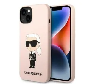 Karl Lagerfeld Silicone Ikonik Magsafe KLHMP14MSNIKBCP do iPhone 14 Plus