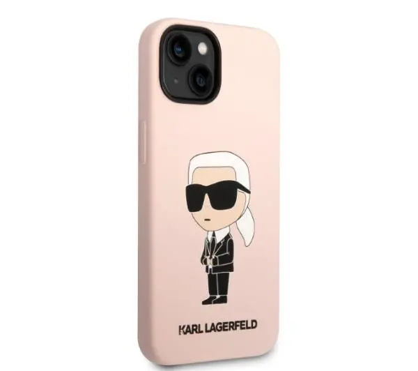 Karl Lagerfeld Silicone Ikonik Magsafe KLHMP14MSNIKBCP do iPhone 14 Plus