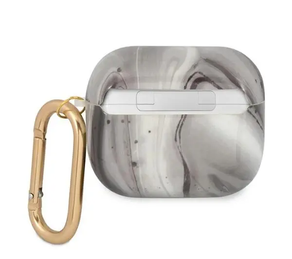 Guess Marble Collection do AirPods 3 Czarno-biały