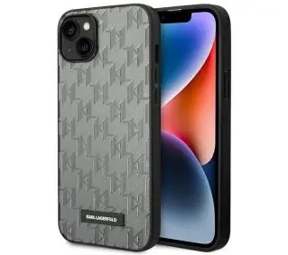 Karl Lagerfeld Saffiano Mono Metal Logo KLHCP14MSAKLHPG do iPhone 14 Plus