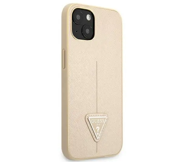 Guess Saffiano Triangle Logo GUHCP13SPSATLE do iPhone 13 mini