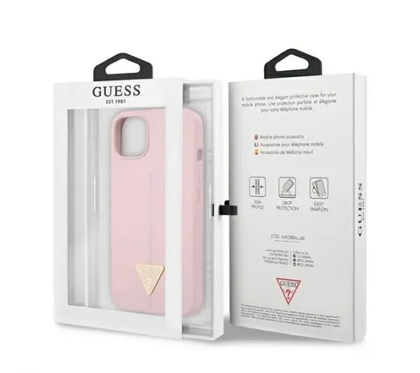 Guess Silicone Triangle GUHCP13SSLTGU do iPhone 13 mini