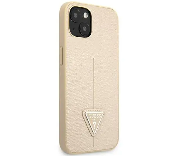 Guess Saffiano Triangle Logo GUHCP14MPSATLE do iPhone 14 Plus