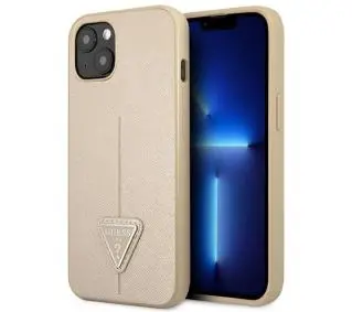 Guess Saffiano Triangle Logo GUHCP14MPSATLE do iPhone 14 Plus