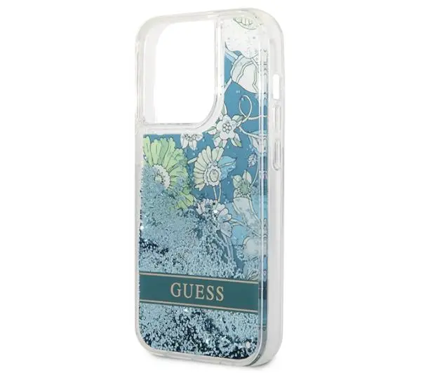 Guess Flower Liquid Glitter GUHCP14XLFLSN do iPhone 14 Pro Max