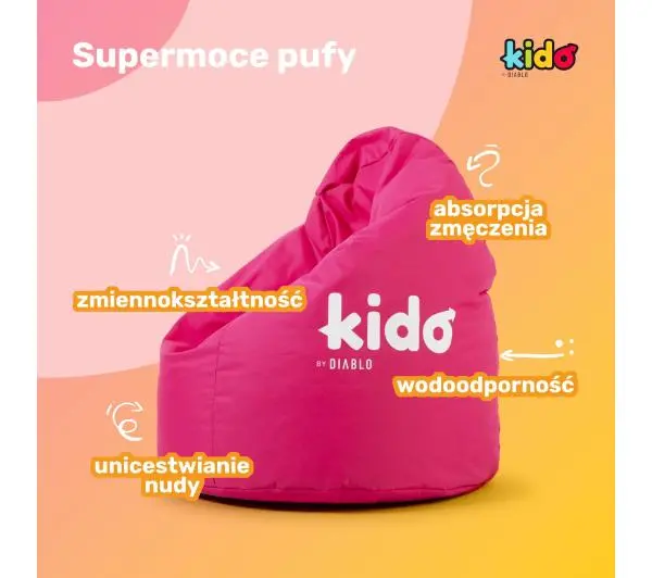 Diablo Chairs KIDO Tkanina Różowy - Kup na Raty - RRSO 0%