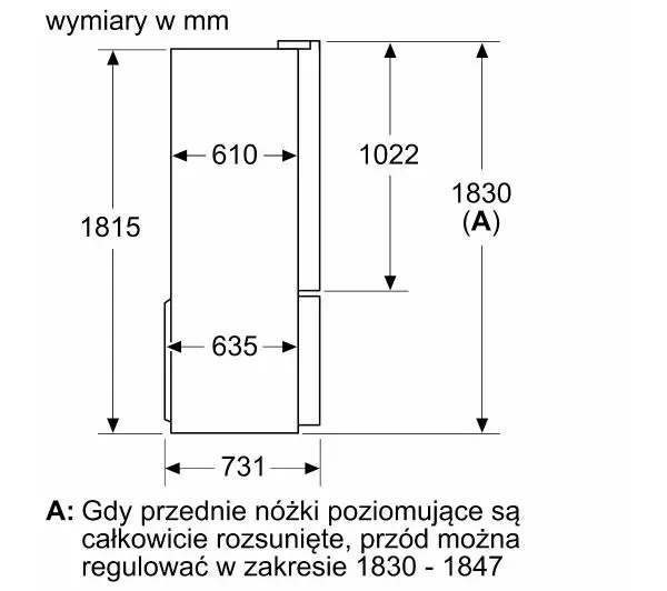 Bosch Serie 4 KFN96AXEA Pełny No Frost 183cm Szuflada z kontrolą wilgotności Zdalne sterowanie Ciemna Stal Nierdzewna - Kup na Raty - RRSO 0%
