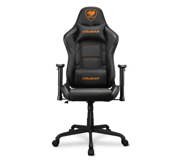 Cougar Armor Elite Black Gamingowy do 120kg Skóra ECO Czarny