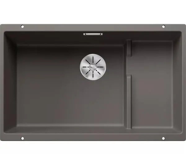 Zlewozmywaki kuchenne - Blanco SUBLINE 700-U LEVEL 527172 Granitowy Szary