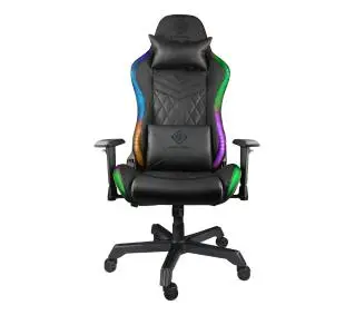 Deltaco GAM-080  Gamingowy do 120kg Skóra ECO Czarny - Kup na Raty - RRSO 0%