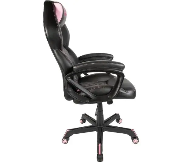 Konix Geek Star Gamingowy do 150kg Skóra ECO Czarno-różowy - Kup na Raty - RRSO 0%