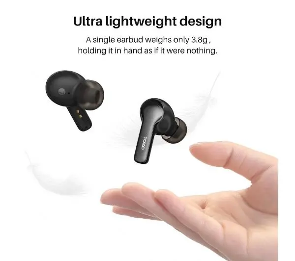 Tozo Agile Pods Dokanałowe Bluetooth 5.3 Czarny