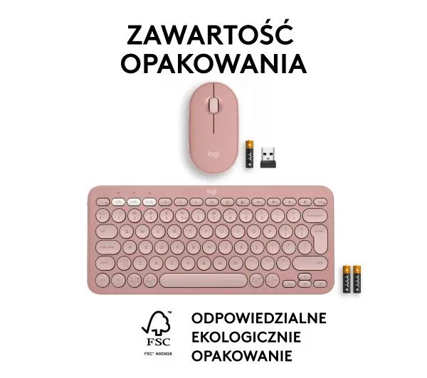 Logitech Pebble 2 Combo  Różowy