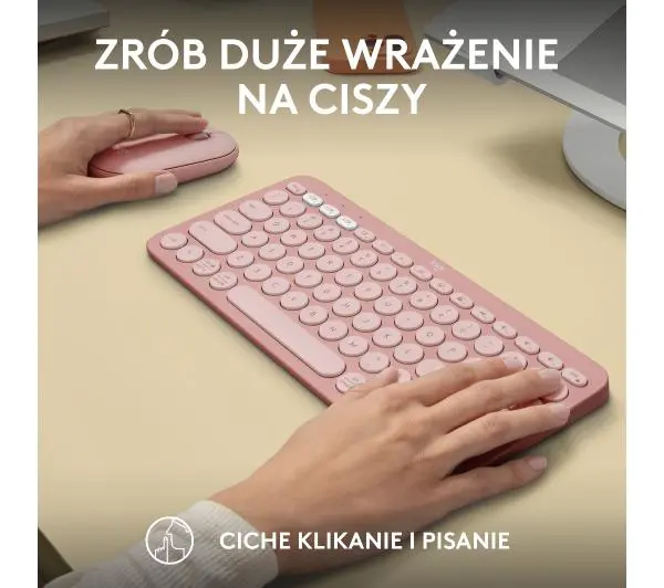Logitech Pebble 2 Combo  Różowy