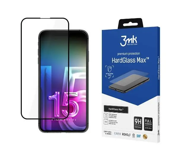 3mk HardGlass Max do iPhone 15 Plus