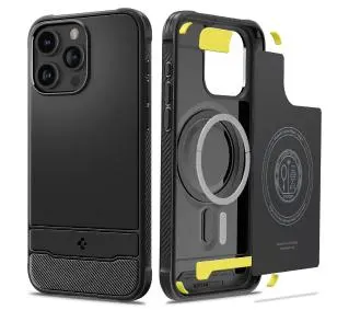 Spigen Rugged Armor MagFit do iPhone 15 Pro Max Czarny