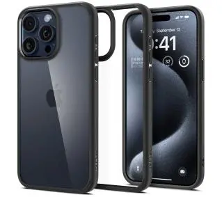 Spigen Ultra Hybrid do iPhone 15 Pro Czarny