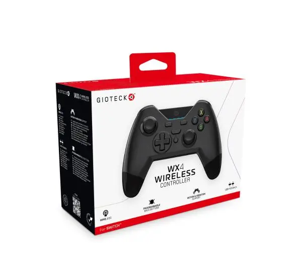 Gioteck WX4 Wireless do Nintendo Switch Bezprzewodowy Czarny