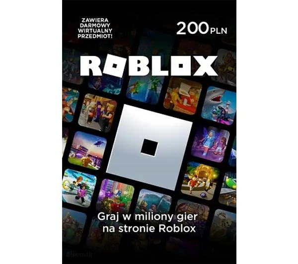 Doładowanie Roblox 200zł [Bon Agencyjny] Obecnie dostępne tylko w sklepach stacjonarnych RTV EURO AGD