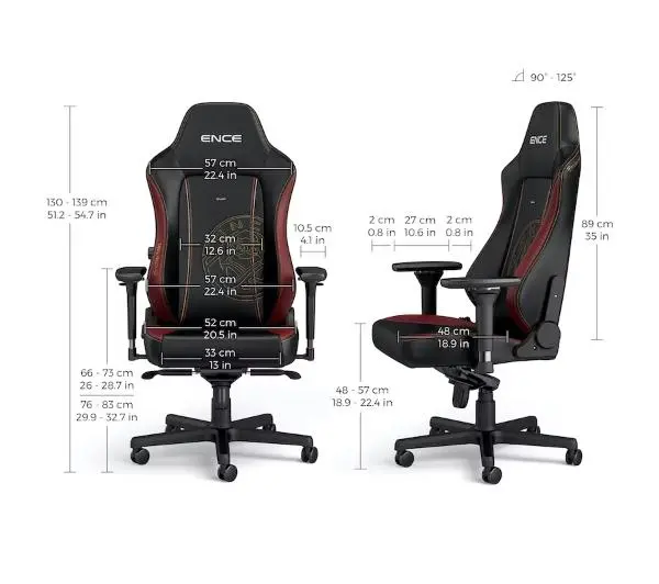 Noblechairs HERO Ence Edition Gamingowy do 150kg Skóra ECO Czarno-czerwony - Kup na Raty - RRSO 0%