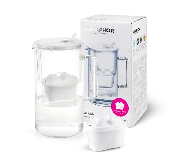 Dzbanki filtrujące - Aquaphor Glass 2,5l 1 wkład