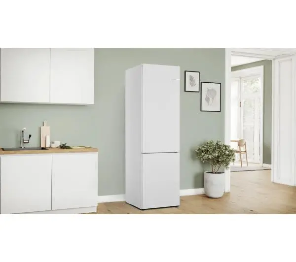 Bosch Serie 4 KGN392WCF Pełny No Frost 203cm Szuflada z kontrolą wilgotności Biały - Kup na Raty - RRSO 0%