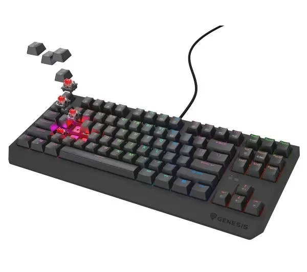 Genesis Thor 230 TKL Lite Outemu Red Czarny